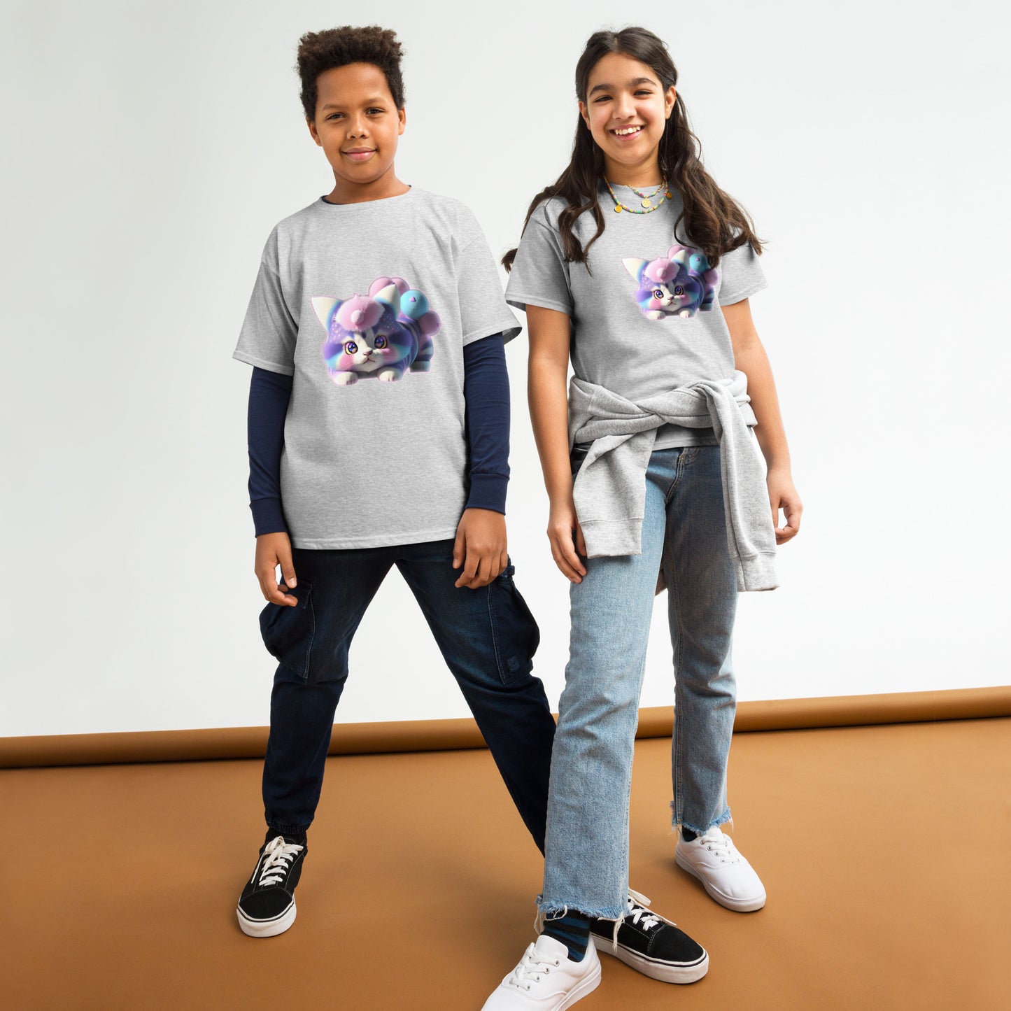 Galaxy Kitty Kids T-Shirt